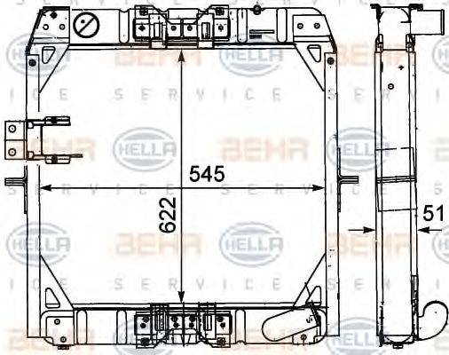 Теплообменник 8MK 376 709-101 HELLA