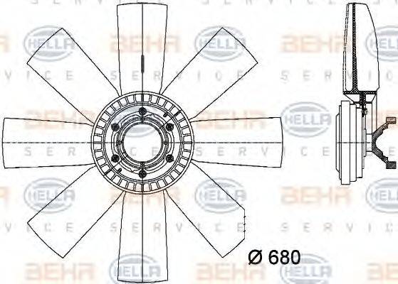 Вентилятор, охлаждение двигателя