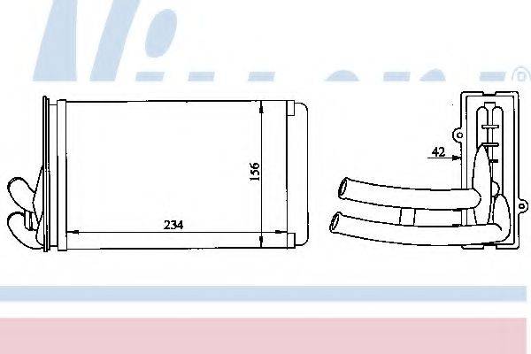 Отопитель 70222 NISSENS