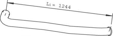 Труба выхлопного газа 21760 DINEX