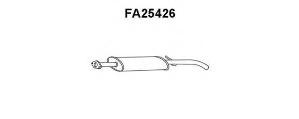 Средний глушитель выхлопных газов FA25426 VENEPORTE