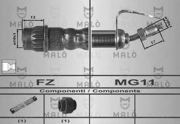 Тормозной шланг 80384 MALO