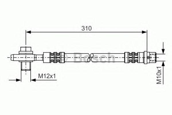 Тормозной шланг T 85 049 BREMBO