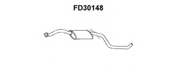 Средний глушитель выхлопных газов FD30148 VENEPORTE