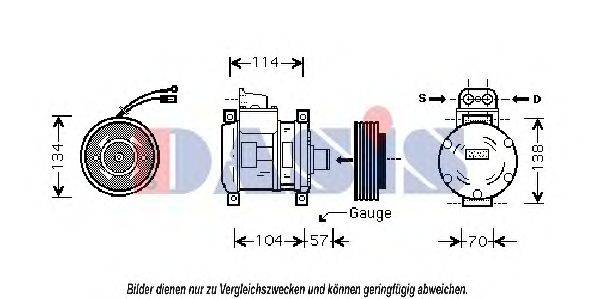 Компрессор, кондиционер 8FK 351 110-491 HELLA