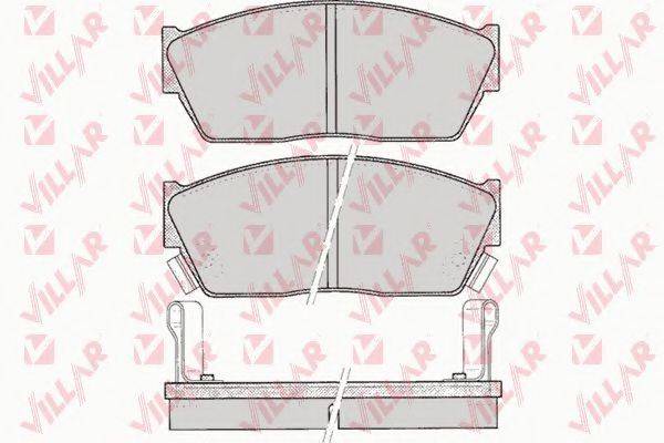 Комплект тормозных колодок, дисковый тормоз 626.0076 VILLAR