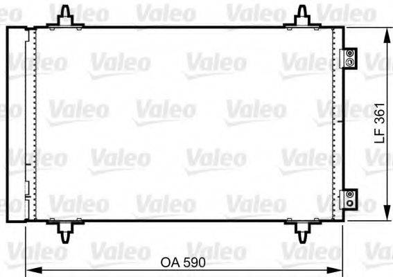 Конденсатор, кондиционер 814366 VALEO