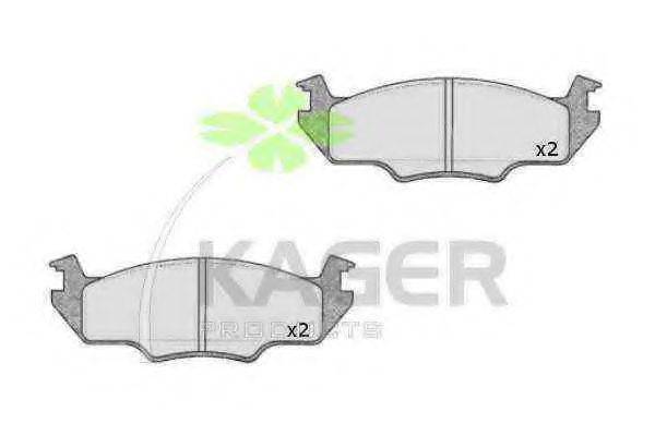 Комплект тормозных колодок 35-0450 KAGER