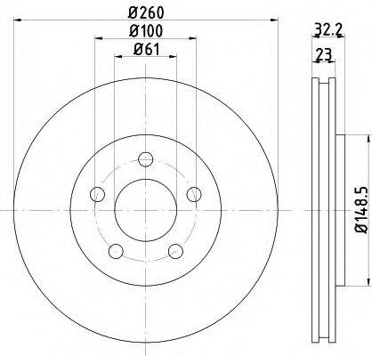 Тормозной диск C3014V LPR