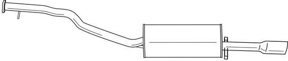 Глушитель выхлопных газов конечный 39607 SIGAM