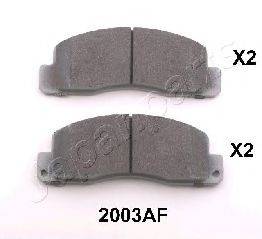 Комплект тормозных колодок, дисковый тормоз PA-2003AF JAPANPARTS