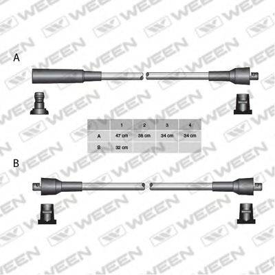 Комплект проводов зажигания 110-5023 WEEN