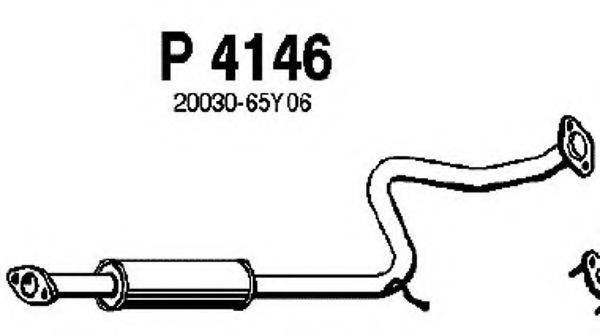 Средний глушитель выхлопных газов P4146 FENNO
