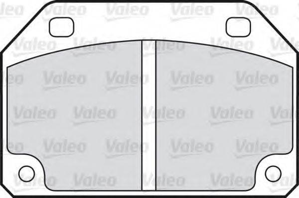 Комплект тормозных колодок, дисковый тормоз 598592 VALEO