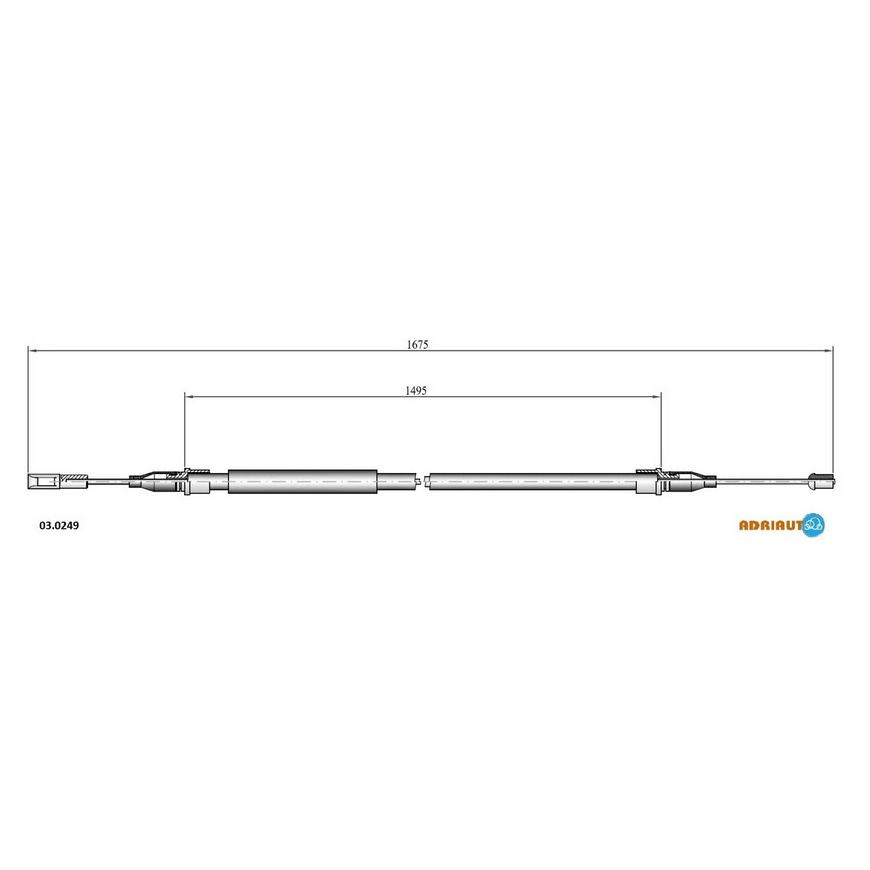 Тросик стояночного тормоза Adriauto