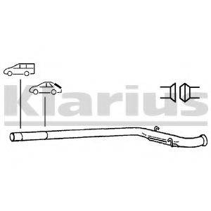 Труба выхлопного газа 150030 KLARIUS