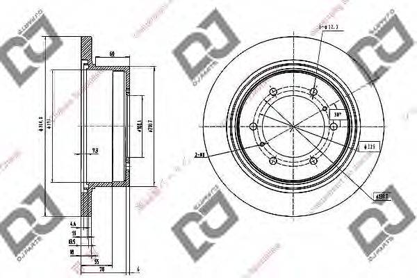 Тормозной диск BD1029 DJ PARTS