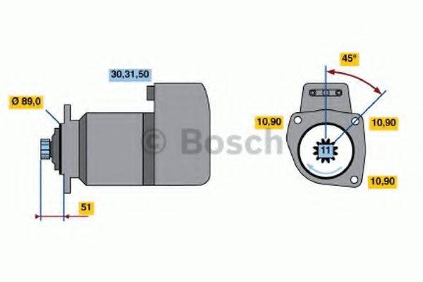 Стартер 0 001 417 035 BOSCH