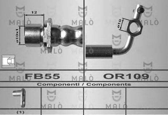 Тормозной шланг 80615 MALO