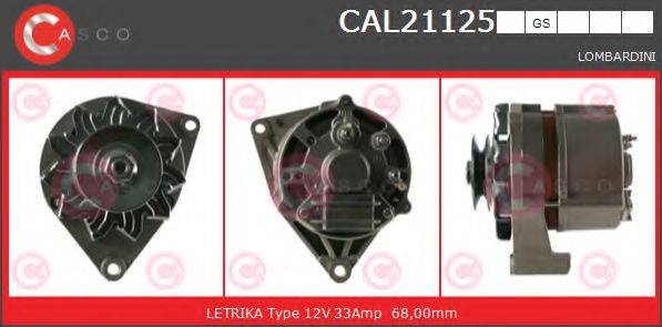 Генератор CAL21125GS CASCO