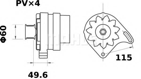 Генератор MG 441 MAHLE ORIGINAL