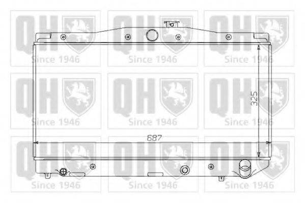 Радиатор, охлаждение двигателя QER1392 QUINTON HAZELL