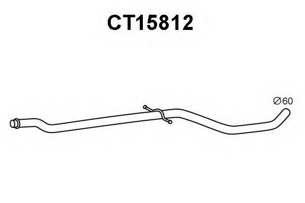 Труба выхлопного газа CT15812 VENEPORTE