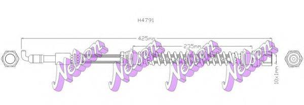 Тормозной шланг H4791 BROVEX-NELSON