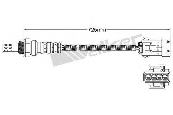 Лямбда-зонд 250-24842 WALKER PRODUCTS