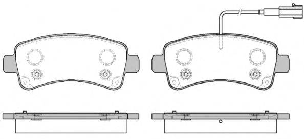 Комплект тормозных колодок P14883.02 WOKING