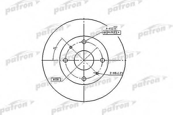 Тормозной диск PBD2576 PATRON