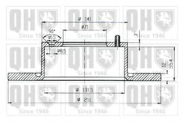 Тормозной диск BDC4530 QUINTON HAZELL