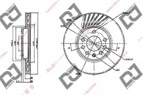 Тормозной диск BD1981 DJ PARTS