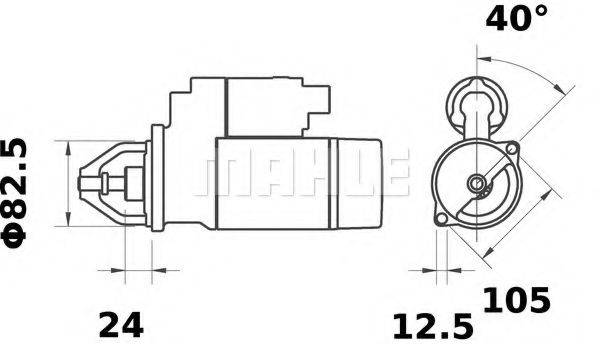 Стартер MS 50 MAHLE ORIGINAL
