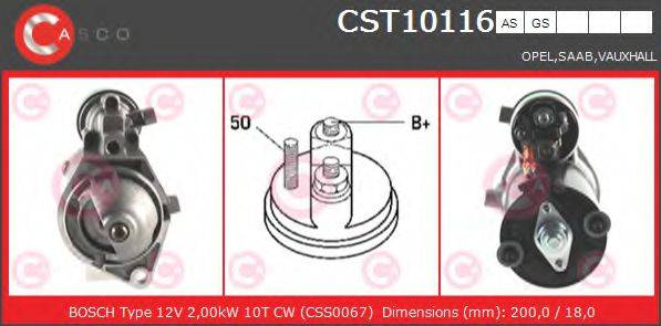 Стартер CST10116AS CASCO