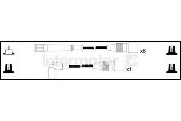 Комплект проводов зажигания 73498 STANDARD