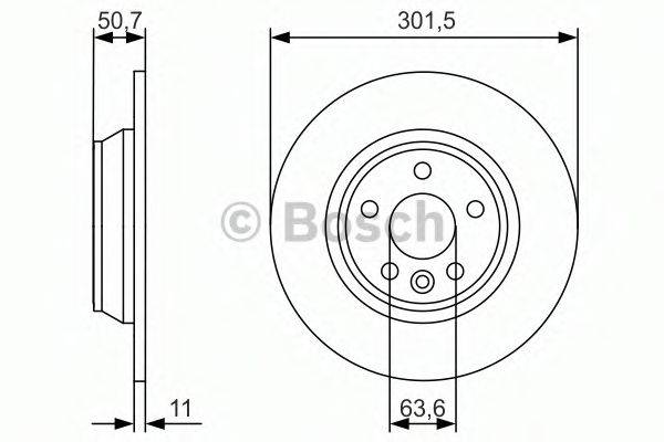 Тормозной диск 0 986 479 973 BOSCH