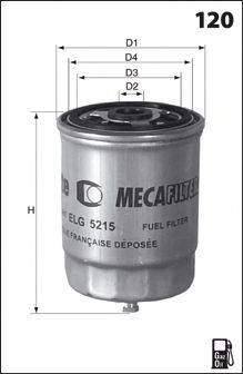 Фильтр топливный G25 MECAFILTER