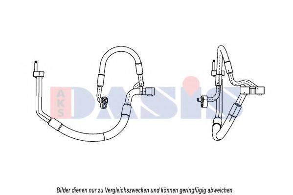 Трубопровод высокого / низкого давления, кондиционер 885819N AKS DASIS