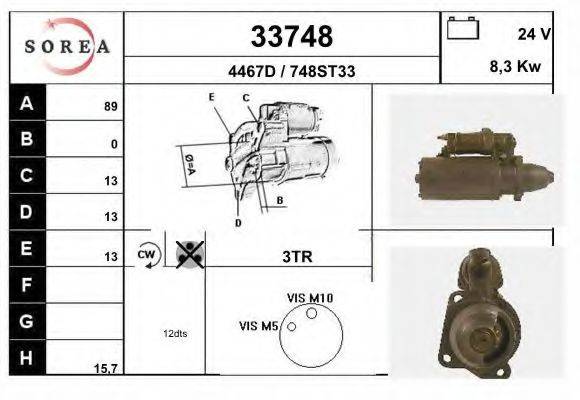 Стартер 33748 EAI