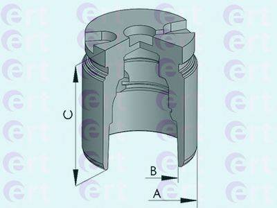 Поршень, корпус скобы тормоза 150898-C ERT
