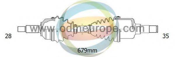 Приводной вал 18-051150 ODM-MULTIPARTS