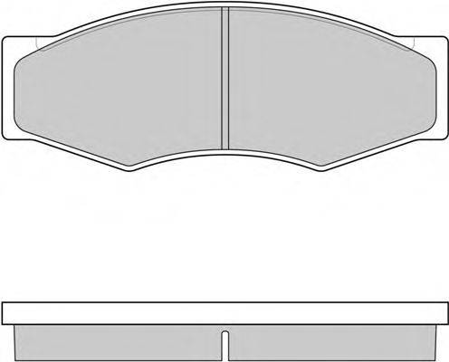 Комплект тормозных колодок, дисковый тормоз 12-0302 E.T.F.