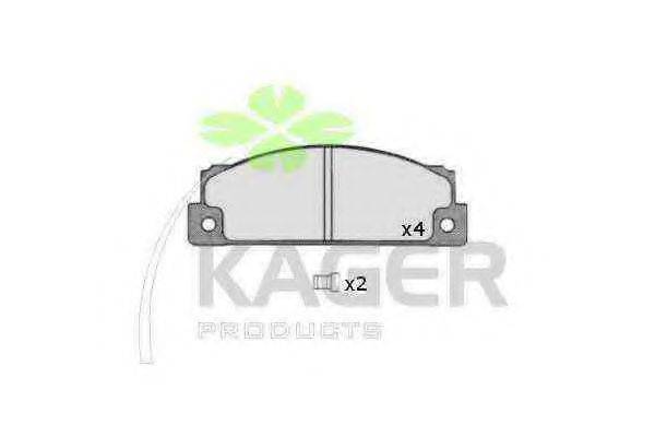 Комплект тормозных колодок 35-0448 KAGER