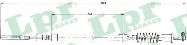 Трос, стояночная тормозная система C0216B LPR