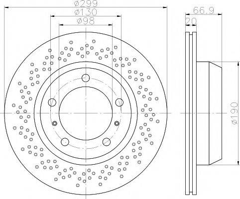 Тормозной диск MDC2556 MINTEX