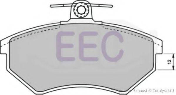 Комплект тормозных колодок, дисковый тормоз BRP0707 EEC
