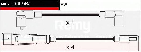 DRL564 REMY Комплект проводов зажигания DRL564 REMY