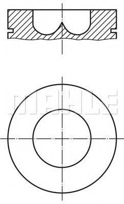 Поршень 038 11 00 MAHLE ORIGINAL