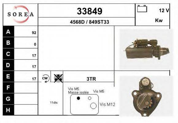 Стартер 33849 EAI